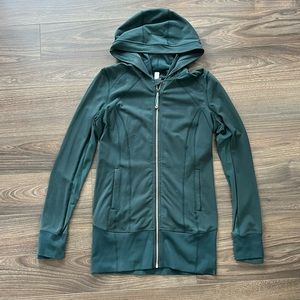 Lululemon Dark Green Long Running Jacket Size 8
